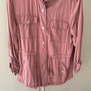 LOFT Utility Jacket in Dusty Pink